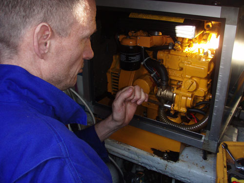 connecting the new waterpump